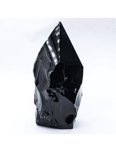 Milujeme Kameny Obsidián černý - špice - broušený kámen OBC12