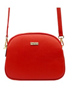 Kožená crossbody kabelka MiaMore 01-064 červená