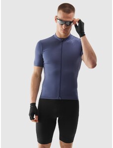 4F Pánské rozepínací cyklistické tričko - fialové
