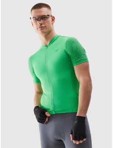 4F Pánské rozepínací cyklistické tričko - zelené