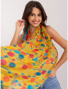 Fashionhunters Žlutý dámský bavlněný šátek