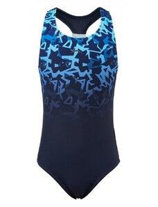 Slazenger Sport Back Swimsuit Junior Girls Black/Blue