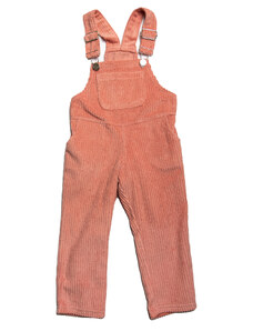 Babu Dívčí manšestrové kalhoty s laclem růžové