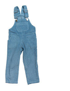 Babu Dětské manšestrové kalhoty s laclem modré