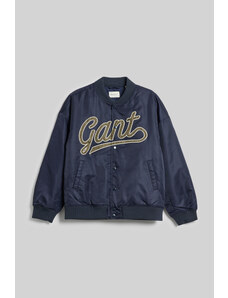 BUNDA GANT SCRIPT LOGO VARSITY JACKET modrá 134/140