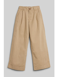 KALHOTY GANT BOX PLEAT CHINO PANTS hnědá 134/140