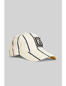 KŠILTOVKA GANT GANT VARSITY STRIPED CAP bílá None