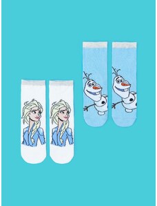 Sinsay - Sada 2 párů ponožek Disney - bílá