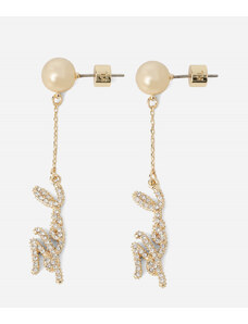 NÁUŠNICE KARL LAGERFELD K/SIGNATURE PAVE DROP EARRINGS