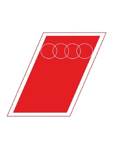 TOP RACING - nejedná se o licencovaný produkt Audi set 3 samolepek s logem AUDI