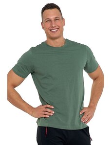 Moraj Pánské bavlněné triko Basic tmavě zelené