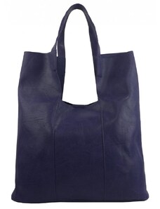 INT. COMPANY Velká tmavě modrá shopper dámská kabelka s crossbody uvnitř