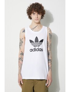 Bavlněný top adidas Originals Adicolor Classics Trefoil Tank bílá barva, IA4808