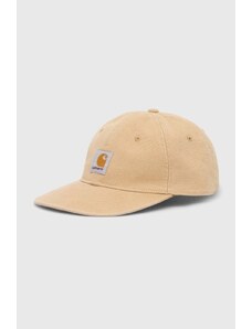 Bavlněná baseballová čepice Carhartt WIP Icon Cap béžová barva, s aplikací, I033359.1YHXX