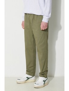 Kalhoty New Balance MP41575DEK pánské, zelená barva, jednoduché