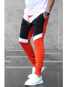 Madmext Color Block Orange Tracksuit 2927