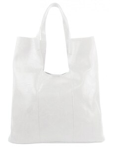 INT. COMPANY Barebag Velká bílá shopper dámská kabelka s crossbody uvnitř