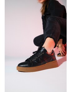 LuviShoes LIEZ Black Women's Sports Sneakers