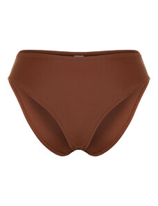 Trendyol Brown High Waist Regular Bikini Bottom