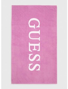 Bavlněný ručník Guess fialová barva, E4GZ04 SG00P