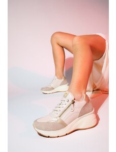 LuviShoes ADEL Dark Beige Women's Sports Shoes