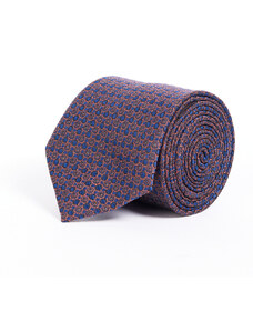 ALTINYILDIZ CLASSICS Men's Burgundy-Navy Blue Patterned Tie