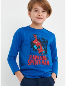 Sinsay - Tričko s dlouhými rukávy Spiderman - modrá