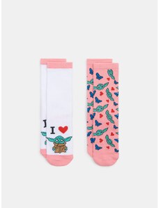 Sinsay - Sada 2 párů ponožek Star Wars - růžová