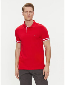 Tommy Hilfiger pánské červené polo tričko