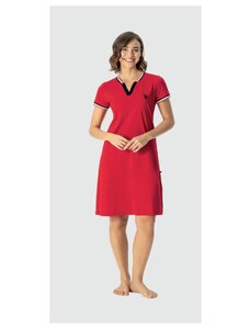 U.S.POLO ASSN. Dámské domácí šaty 16999 červené