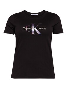 Calvin Klein Jeans Plus Tričko světle fialová / černá / bílá