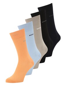 BOSS Black Ponožky námořnická modř / světlemodrá / režná / jasně oranžová / černá