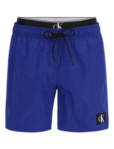 Calvin Klein Swimwear Plavecké šortky ultramarínová modř / černá / bílá