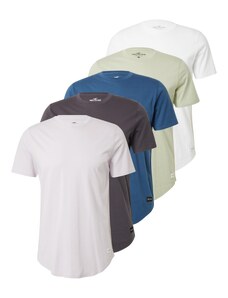 HOLLISTER Tričko noční modrá / pastelově zelená / pastelově růžová / černá / bílá