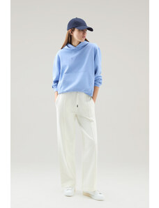 TEPLÁKY WOOLRICH COTTON FLEECE WIDE LEG PANT