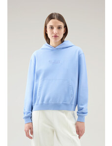 MIKINA WOOLRICH COTTON FLEECE LOGO HOODIE