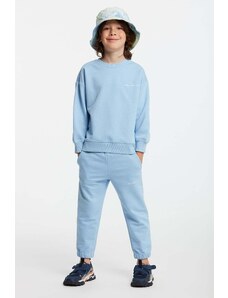 GRIMELANGE Majuro Boy's Embroidered Blue Tracksuit Se