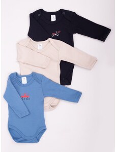 Yoclub Kids's Long Sleeve Bodysuits 3-Pack BOD-0202C-A13D