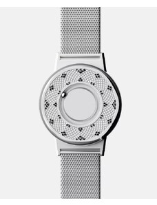 Stříbrné pánské hodinky Eone s ocelovým páskem Switch Sunflower - Silver 40MM