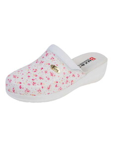 Buxa MED10 Dámská zdravotní obuv růžová květinová