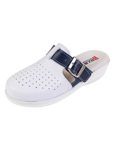Buxa Dámská zdravotní obuv MED21 bílá s modrým páskem přes nárt