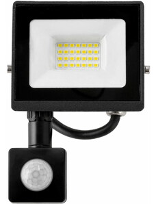 BERGE LED reflektor 20W - 2v1 - PIR - neutrální bílá