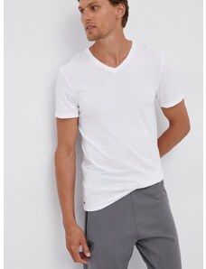 Bavlněné tričko Lacoste bílá barva, hladké, TH3374-001