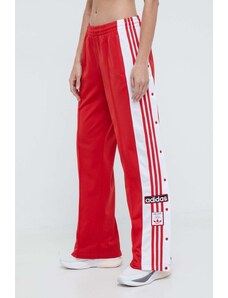 Tepláky adidas Originals Adibreak Pant červená barva, vzorované, IP0620