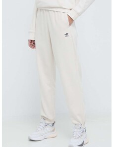 Tepláky adidas Originals Essentials Fleece Joggers béžová barva, s aplikací, IA6436