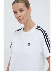 Tričko adidas Originals 3-Stripes Tee bílá barva, IR8051