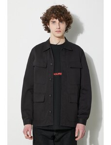 Bavlněná bunda Universal Works Mw Fatigue Jacket černá barva, 166.BLACK