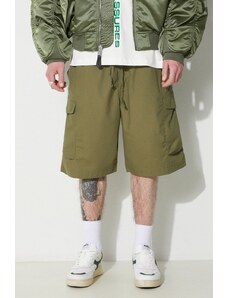 Kraťasy Universal Works Parachute Short pánské, zelená barva, 30159.OLIVE