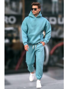 Madmext Light Blue Hooded Basic Tracksuit 5925