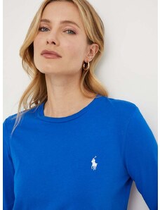 Bavlněné tričko s dlouhým rukávem Polo Ralph Lauren